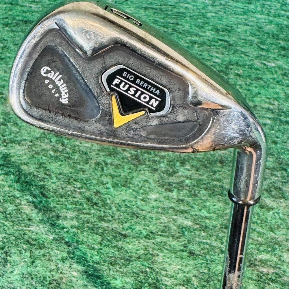 Callaway Big Bertha Fusion 6 Iron Mens RH Steel Shaft Silver Golf Club